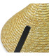 SOMBRERO CÓNICO ASIÁTICO DE PAJA NATURAL TRENZADA