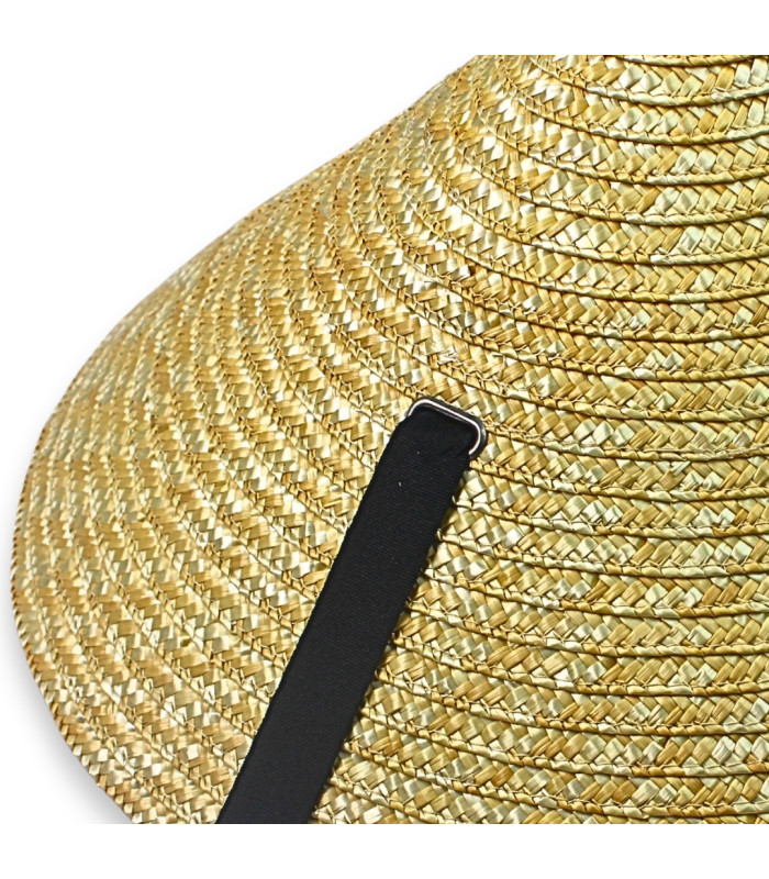 SOMBRERO CÓNICO ASIÁTICO DE PAJA NATURAL TRENZADA