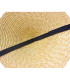 SOMBRERO CÓNICO ASIÁTICO DE PAJA NATURAL TRENZADA
