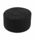 CASQUETE PILLBOX DE PAJA NATURAL TRENZADA