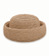 NATURAL BRAIDED STRAW BERET "ÉLODIE"
