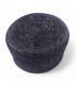 CASQUETE PILLBOX DE PALHA NATURAL ENTRANÇADA