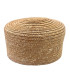 CASQUETE PILLBOX DE PALHA NATURAL ENTRANÇADA