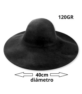 100% MERINO WOOL FELT HOOD WITHOUT STIFFENING - Ø40CM - 120G