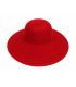 Sailor felt wide-brimmed hat