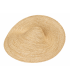 Chapéu de palha natural "Saucer" 45 cm