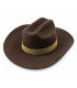 HERREN-COWBOYHUT - 100 % MERINOWOLLE - FORMSTABIL