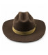 HERREN-COWBOYHUT - 100 % MERINOWOLLE - FORMSTABIL