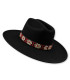 100% MERINO WOOL FELT HAT - SHAPE-RETAINING AND ADJUSTABLE