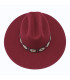 100% MERINO WOOL FELT HAT - SHAPE-RETAINING AND ADJUSTABLE