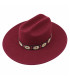 100% MERINO WOOL FELT HAT - SHAPE-RETAINING AND ADJUSTABLE