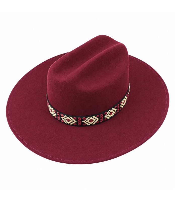 100% MERINO WOOL FELT HAT - SHAPE-RETAINING AND ADJUSTABLE