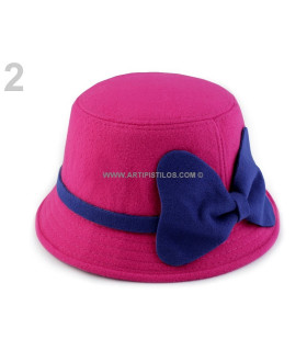 HAT WITH BOW SIZE 53