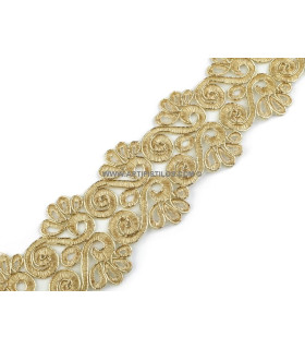 APLICACION FLORAL BORDADA 70 MM.