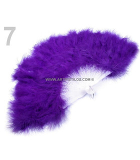 Abanico De Plumas 50 - 65 Cms. Purpura - plastico