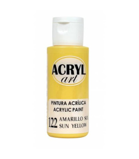 Pintura Acrilica 250 Ml. Para Pintar Porcelana Fria Amarillo 250 Ml.