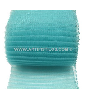 Crin Plisado 8 Cms. Azul Claro 1 Mt. X 8 Cms. - gama de colores