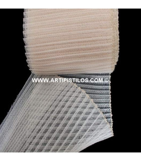 Crin Plisado 8 Cms. Hueso 1 Mt. X 8 Cms. - gama de colores