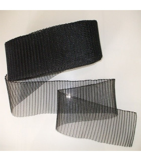 Crin Plisado 8 Cms. Negro 1 Mt. X 8 Cms. - gama de colores
