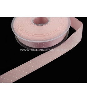 Tafetan 38 Mm. Con Lunares Rosa 1 Mt. X 38 Mm. - cinta