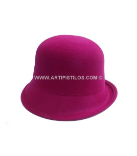 FELT HAT CLOCHE