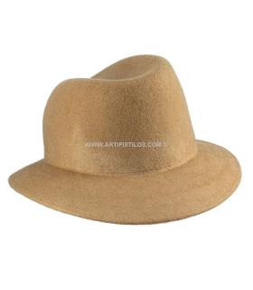 Chapéu feltro mulher aba 6 cm copa 14 cm