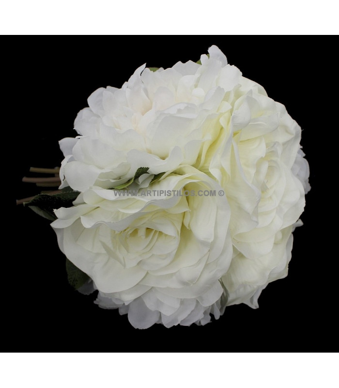BOUQUET OF ROSES AND PEONIES