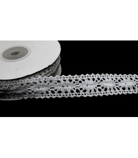 Tira De Encaje Blanco Largo: 1 M - Ancho: 2 Cms. - hilo para