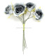BOTÃO 6 FLORES DE TECIDO