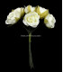BOTÃO 6 FLORES DE TECIDO