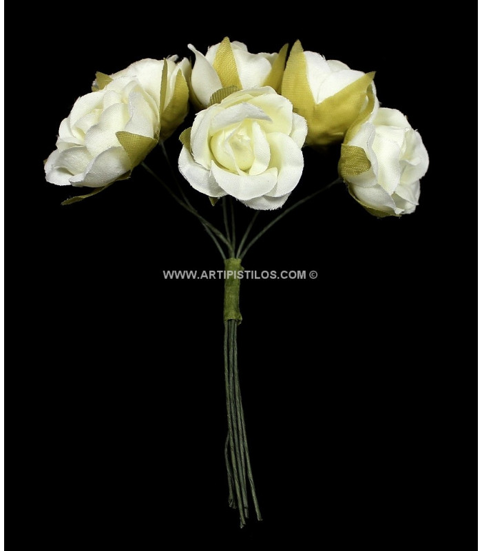 POMO DE 6 FLORES DE TELA