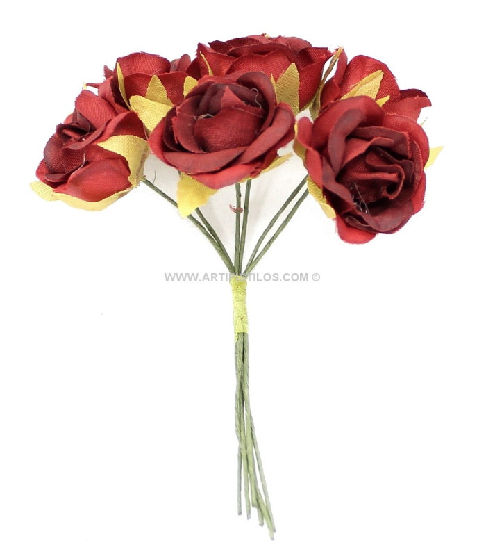 POMO DE 6 FLORES DE TELA