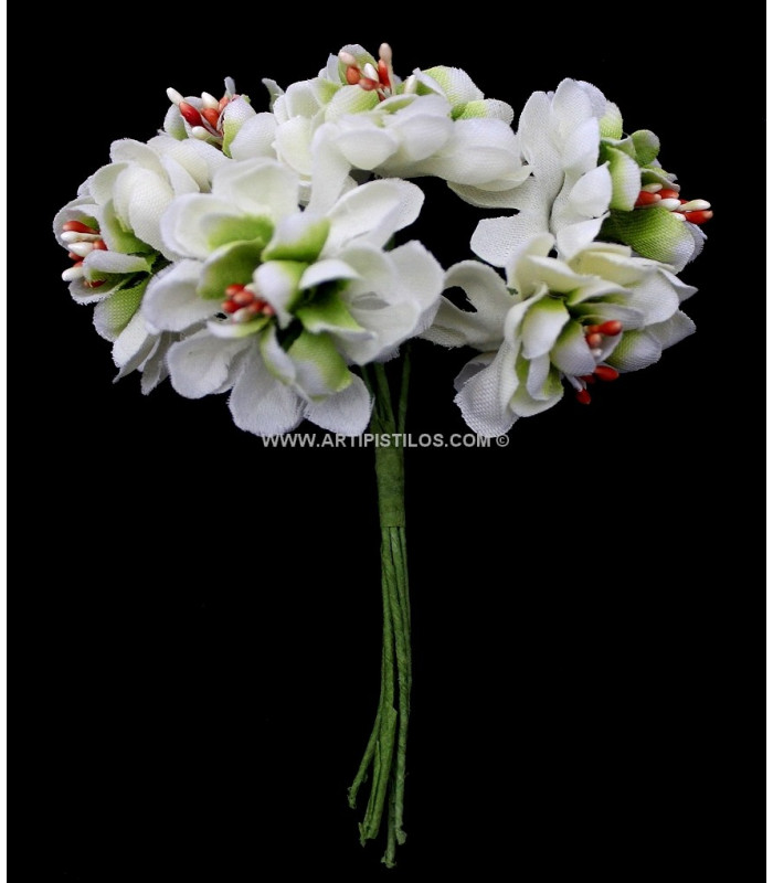POMO DE 6 FLORES DE TELA