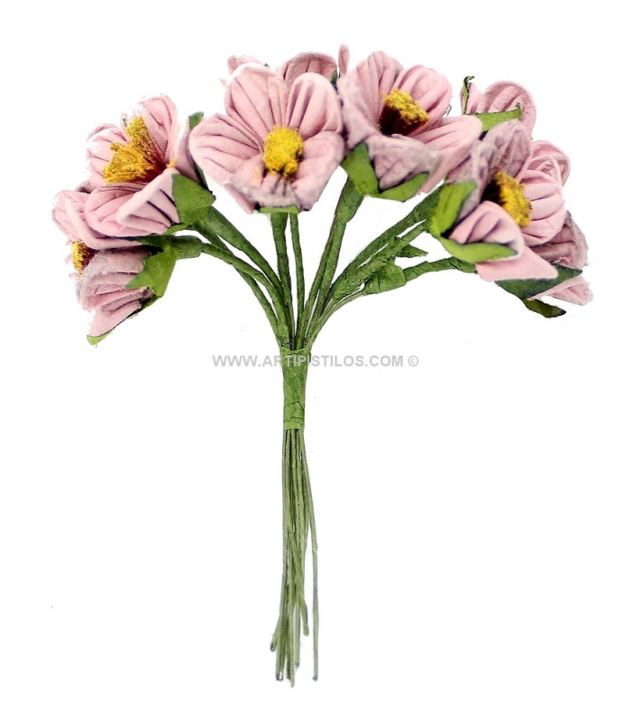 POMO DE 10 FLORES DE PAPEL