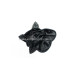 DOUBLE FLOWER WITH FABRIC AND SATIN