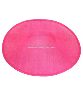 Pamela De Sinamay 46 X 48 Cms Magenta Diametro: 46x48 Cms. Altura Copa: 5 Cms.