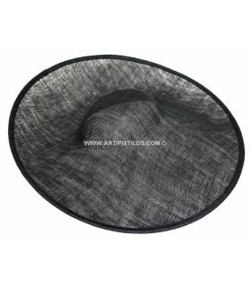 Pamela De Sinamay 46 X 48 Cms Negro Diametro: 46x48 Cms. Altura Copa: 5 Cms.