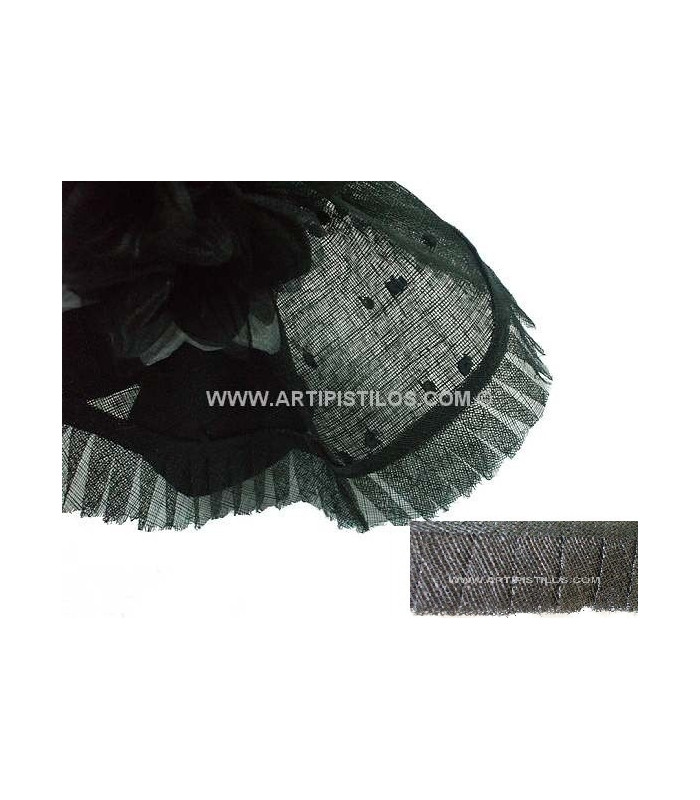 PLEATED SIDE RIBBON BIAS SINAMAY 5 CMS.