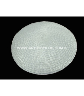 Base De Paja Sintética 14 Cms. Blanco 14 Cms. De Diametro - colores para