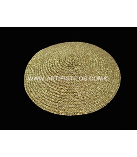 Base De Paja Sintética 14 Cms. Dorado 14 Cms. De Diametro - colores para