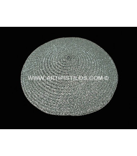 Base De Paja Sintética 14 Cms. Plata 14 Cms. De Diametro - colores para