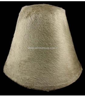 Cono Pelo De Conejo 100% A 1 Cara Café Con Leche 25 Cms. De Alto X 25 Cms. De Diametro - capelinas