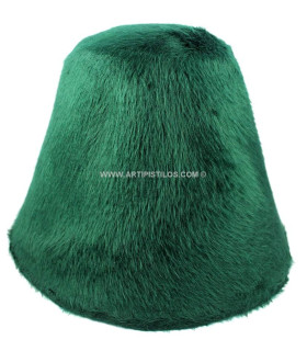 Cono Pelo De Conejo 100% A 1 Cara Verde Botella 25 Cms. De Alto X 25 Cms. De Diametro - capelinas