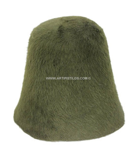 Cono Pelo De Conejo 100% A 1 Cara Caqui 25 Cms. De Alto X 25 Cms. De Diametro - capelinas