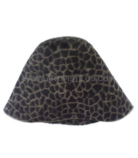 Cone De Pele De Coelho 100% 2-sided Chocolate 25 Cms. De Alto X 25 Cms. De Diametro - capelinas