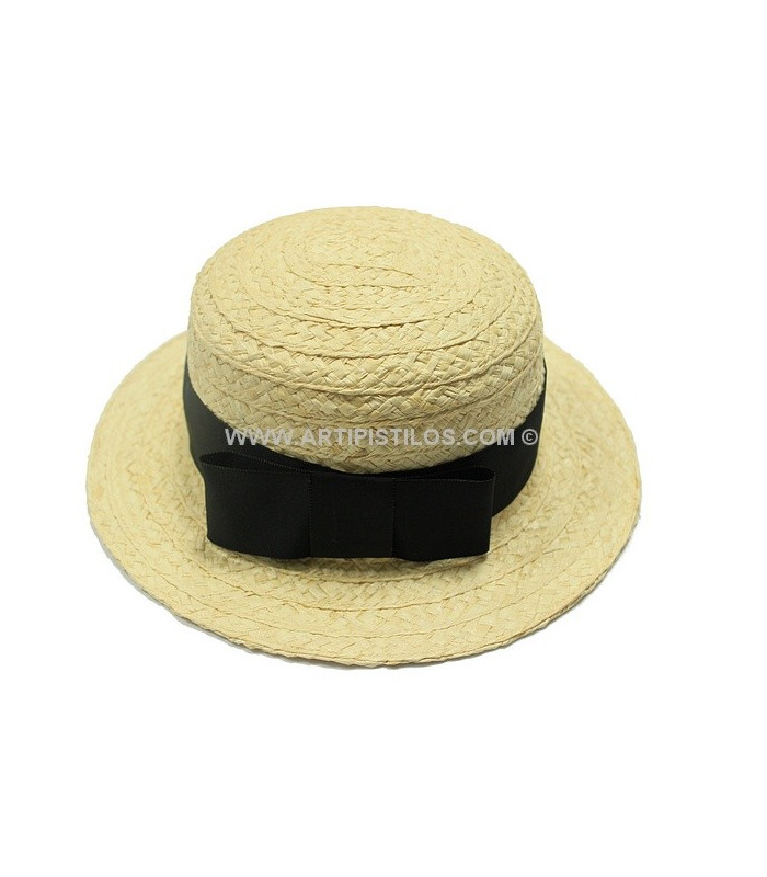 HAT CANOTIER MADE OF RAFFIA