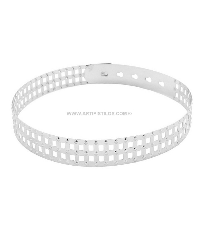 Fretwork Metallic Belt