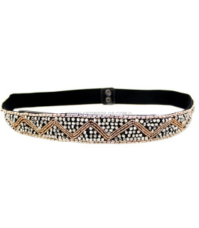 ELASTIC BELT WITH BEADS