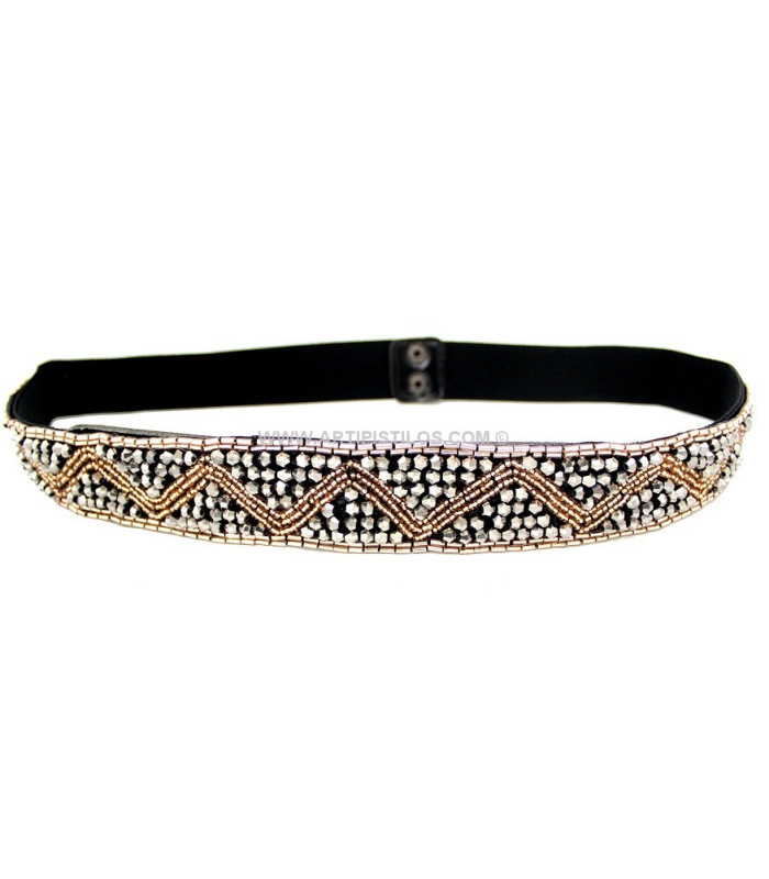 ELASTIC BELT WITH BEADS
