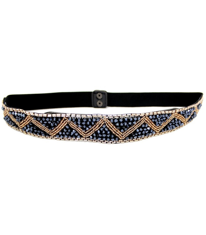 ELASTIC BELT WITH BEADS